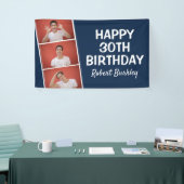 モダンな写真ストリップ|誕生日バナー 横断幕 (トレードショー)