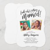 モダンな写真付き ブライダルシャワーの招待状 招待状 (正面/裏面)