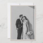 モダンな写真結婚式 | エレガントな筆記体 招待状 (裏面)