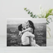 モダンな写真 ウェディング 招待状 (スタンド正面)