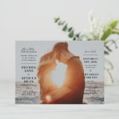 モダンな写真 ウェディング 招待状 (スタンド正面)