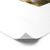 モダンな写真 結婚するよ！ 結婚発表パーティー ポスター (角)