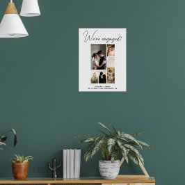 モダンな写真 結婚するよ！ 結婚発表パーティー ポスター