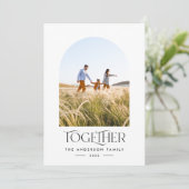 モダンな写真 青いアーチのタイポグラフィ (スタンド正面)