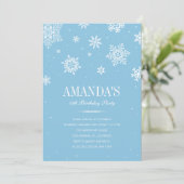 モダンな冬の不思議の国の招待状 招待状 (スタンド正面)