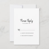 モダンな出欠確認 出欠カード (正面)