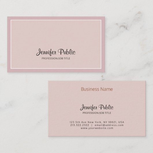 モダンな創造的なシンプルな設計エレガントな色 名刺 (正面/裏面)