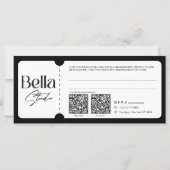 モダンな化粧品サロンのギフトカード (裏面)