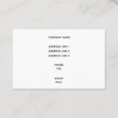 モダンな北極青い海洋波の中国人の日本語 名刺 (裏面)