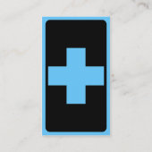 モダンな医学の十字 名刺 (裏面)