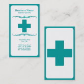 モダンな医学の十字 名刺 (正面/裏面)