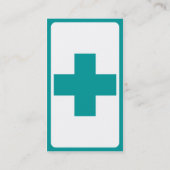 モダンな医学の十字 名刺 (裏面)