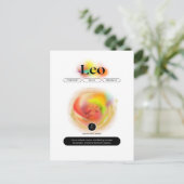 モダンな十二星座の獅子座の名言 | エレメント：火 ポストカード (スタンド正面)