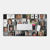 モダンな卒業の18枚の写真 ベストティーチャー ありがとう デスクマット (キーボード&マウス)