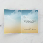 モダンな卒業はお祝いをおおいます カード (内部)