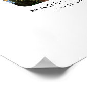 モダンな卒業パーティーのゲストブック代替ポスター ポスター (角)