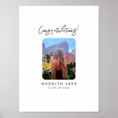 モダンな卒業パーティーのゲストブック代替ポスター ポスター (正面)