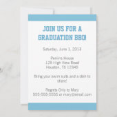 モダンな卒業パーティーの招待状 招待状 (裏面)