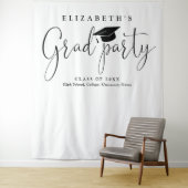 モダンな卒業パーティー写真用背景 タペストリー (インサイチュ)