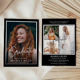 モダンな卒業パーティー招待状 招待状