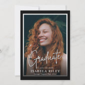 モダンな卒業パーティー招待状 招待状 (正面)