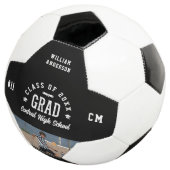 モダンな卒業式クールフォトコラージュチームスポーツ サッカーボール (3/4)