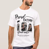 モダンな卒業式 | 3つのアーチ型フォトコラージュTシャツ Tシャツ (正面)