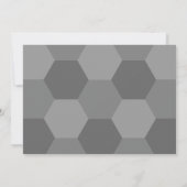 モダンな卒業抽象グレー セーブ・ザ・デート 招待状 (裏面)