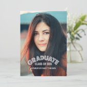 モダンな卒業生の2015年の写真の卒業のパーティの招待状 招待状 (スタンド正面)