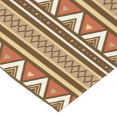 モダンな南西幾何学的、ブラウン、タン及び錆 ショートテーブルランナー (コーナー)