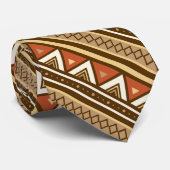 モダンな南西幾何学的、ブラウン、タン及び錆 ネクタイ (ロール)
