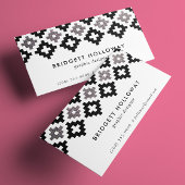 モダンな南西総括的で黒くフェイクな銀製のグリッター 名刺