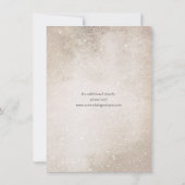 モダンな原稿の保存日付の結婚式の発表 招待状 (裏面)