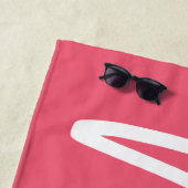 モダンな原稿の執筆夫人新婚旅行の結婚祝い ビーチタオル (インサイチュ)