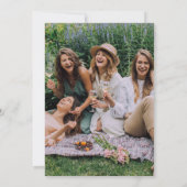 モダンな友達合同誕生日パーティー 招待状 (裏面)