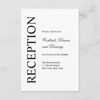 モダンな受付カード エンクロージャーカード