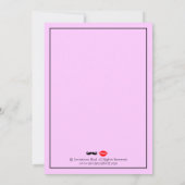 モダンな口ひげと唇のMr. & Mrs. セーブ・ザ・デート (裏面)