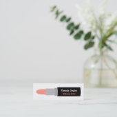 モダンな口紅のメーキャップアーティストの名刺 スキニー名刺 (スタンド正面)