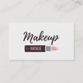 モダンな口紅の化粧のタイポグラフィの名刺 名刺