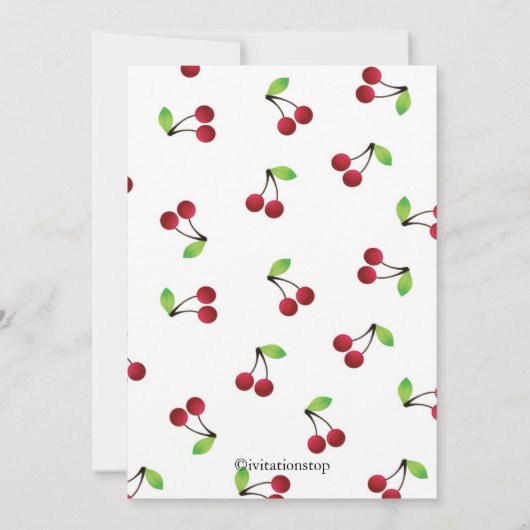 モダンな台所ブライダルシャワーの招待状 招待状 (裏面)