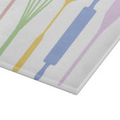 モダンな台所-ガラスまな板 カッティングボード (角)