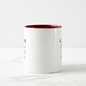 モダンな同僚の誕生日の引用句 Two-To ツートーンマグカップ (中央)