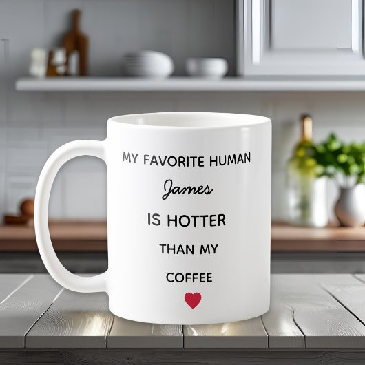 モダンな名入れお気に入りの人用コーヒーマグカップ コーヒーマグカップ