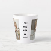 モダンな名入れ母の日ギフト - Love You Mom カフェラテマグ (正面)