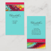 モダンな名刺のカラフルのサロン 名刺 (正面/裏面)