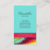 モダンな名刺のカラフルのサロン 名刺 (裏面)