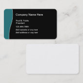 モダンな名刺の丸かど 名刺 (正面/裏面)