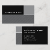 モダンな名刺の建築の灰色のストライプ 名刺 (正面/裏面)