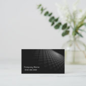 モダンな名刺の黒か灰色 名刺 (スタンド正面)