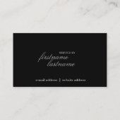 モダンな名刺滑らかにすれば 名刺 (裏面)